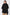 funnel cape coat / black