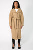funnel coat / camel