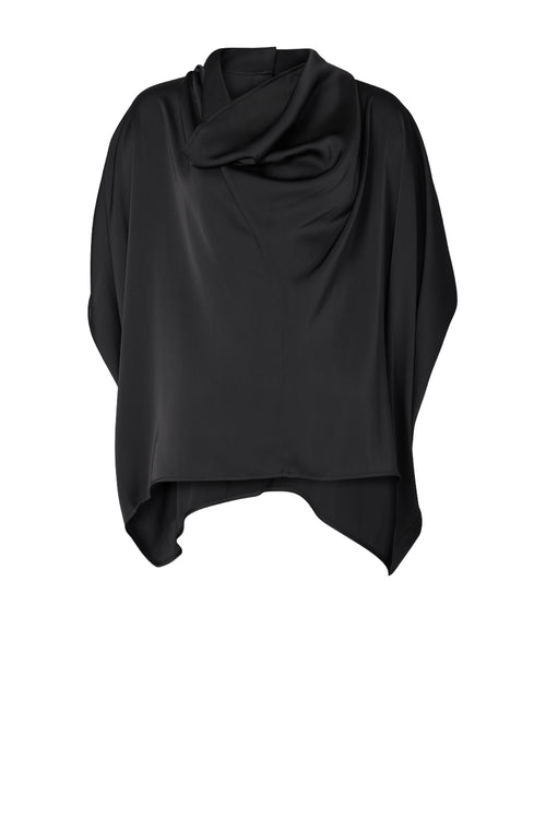 funnelled cape / black