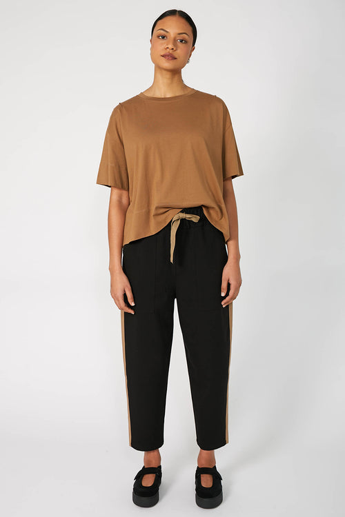 gains pant / black|pecan brown stripe