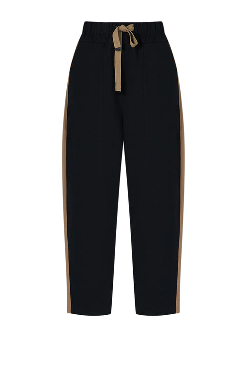 gains pant / black|pecan brown stripe