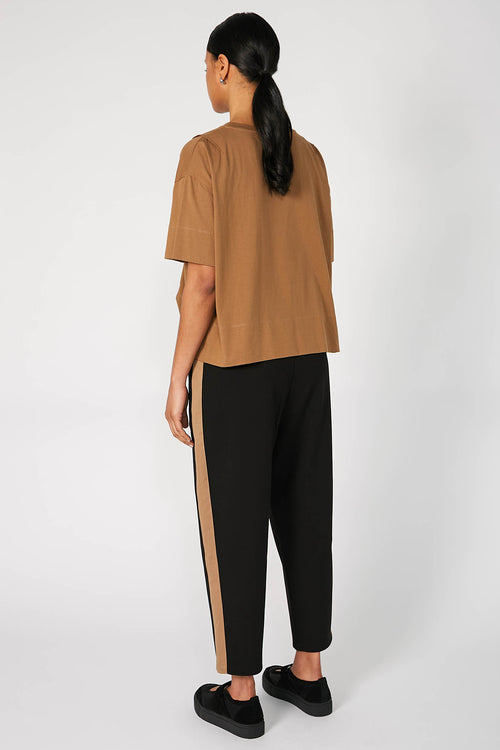 gains pant / black|pecan brown stripe