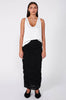 gathering skirt / black