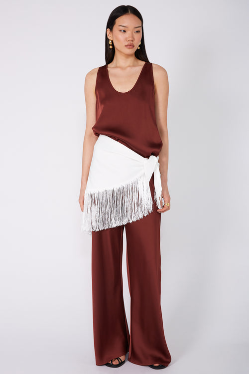 frame bias pant / terracotta