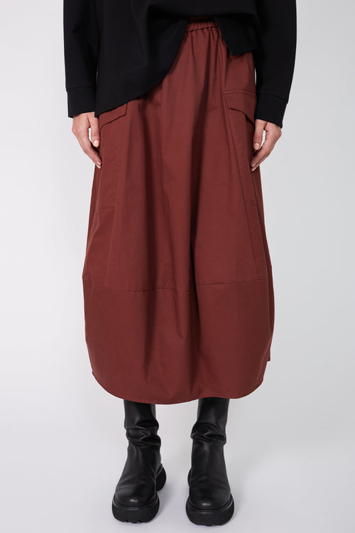 global skirt / dark sangria