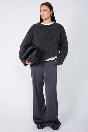 glowed pant / gunmetal