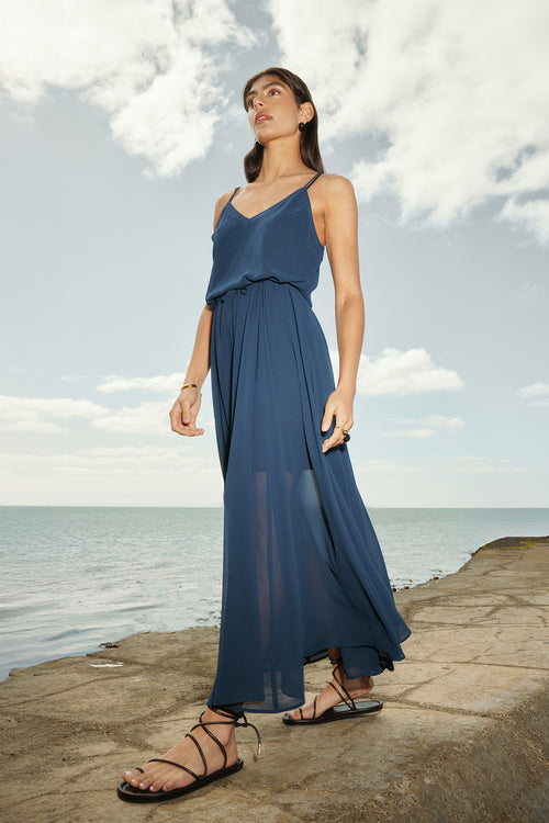 hannah maxi dress / sapphire blue