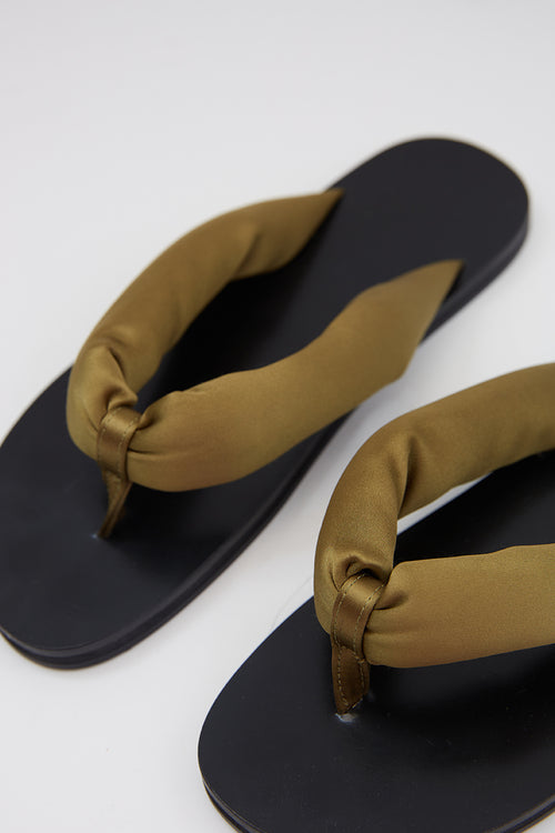 haven satin thong / caper
