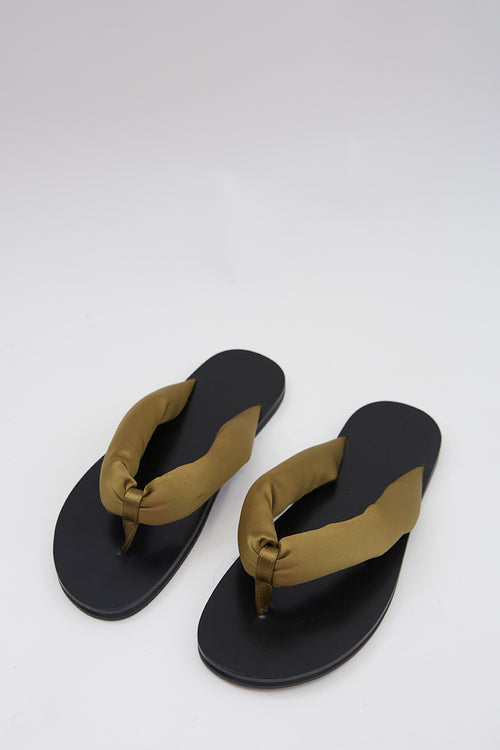 haven satin thong / caper