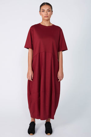 headspin dress / burgundy