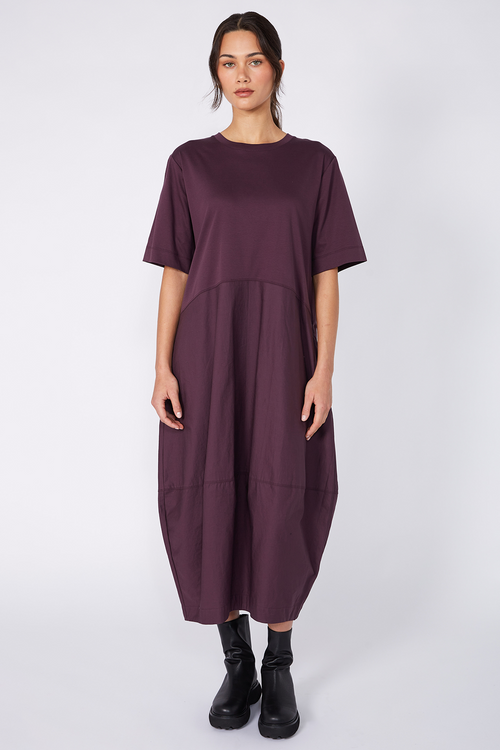 headspin dress / aubergine