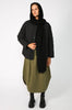 hoodie scarf / black