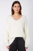 inform v neck sweater / brushed ivory cream