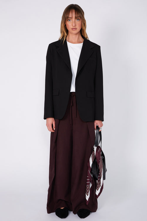 interlace pant / dark aubergine