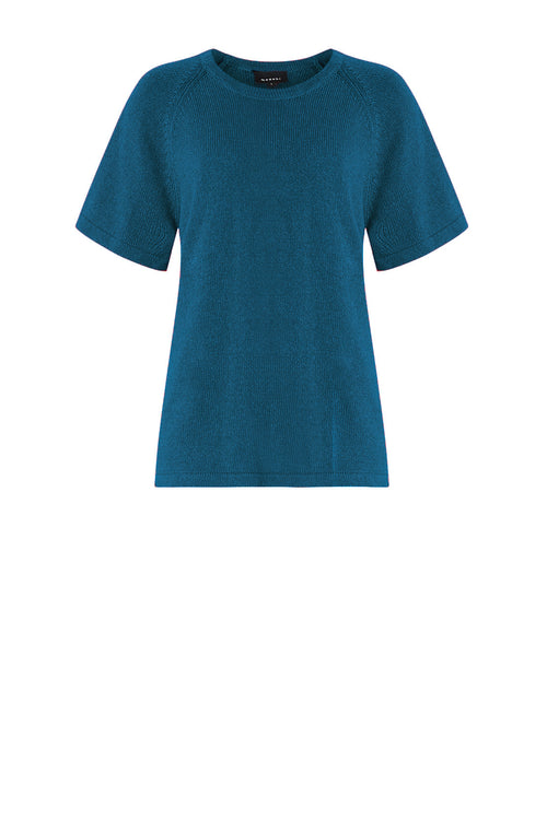 jet tee sweater / teal blue