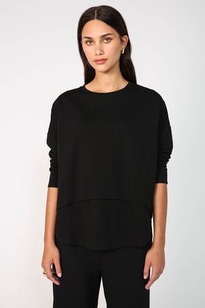 overturn top / black