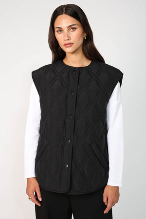 treading vest / black