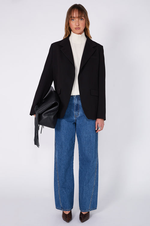 level blazer / black
