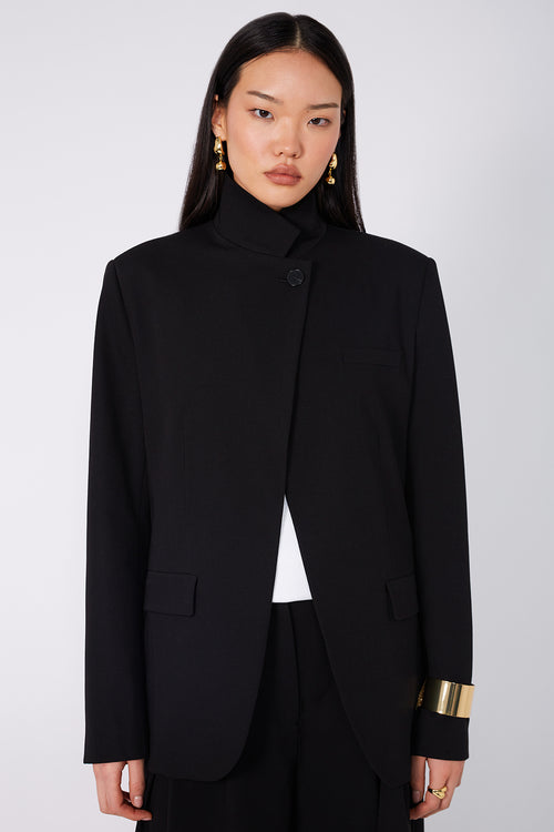 level blazer / black