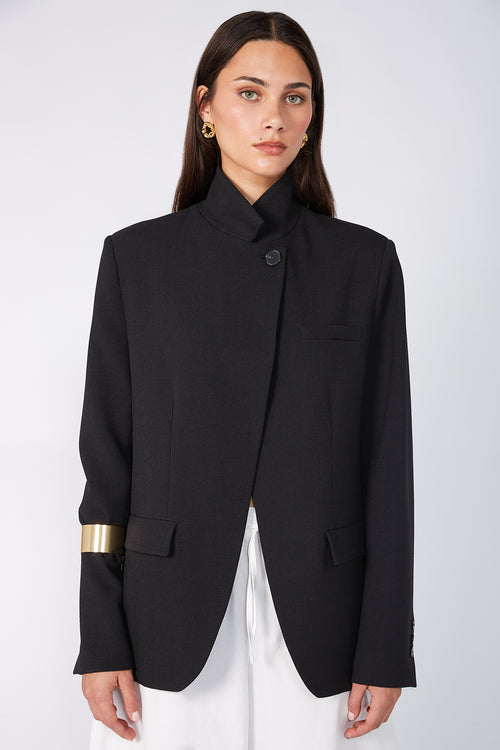 level blazer / black