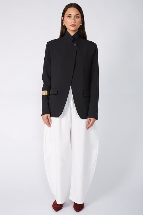 level blazer / black