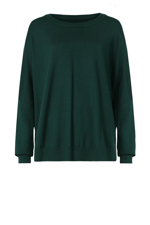 level sweater / dark green
