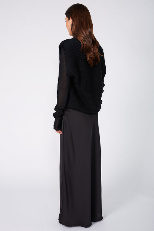 lineate vest / black