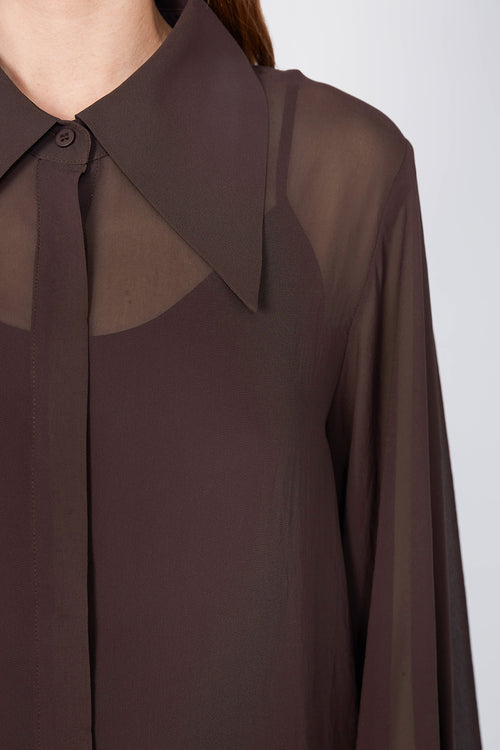 locked shirt / milk chocolate brown