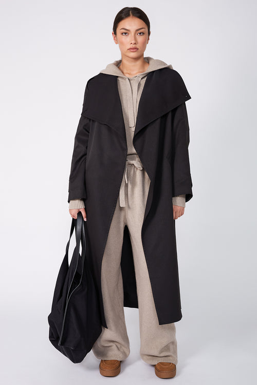 lounge knit pant / pumice marle