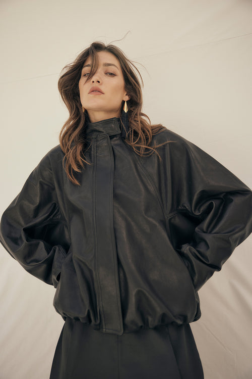 luxe bomber / black