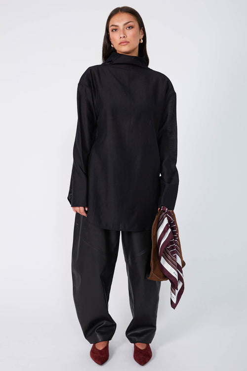 luxe encased pant / black