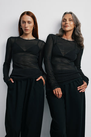 meshed skin / black