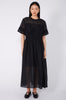 minute dress / black sheer check