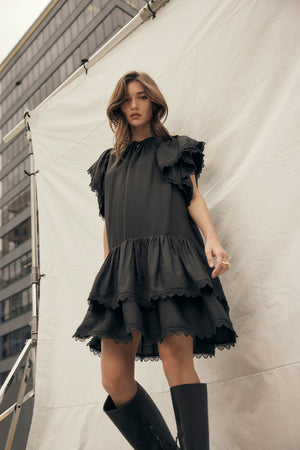 mirror dress / black