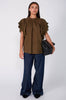mirror short sleeve top / toffee
