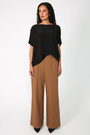 aglow pant / dark camel brown