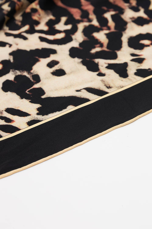 animal silk scarf / animal print