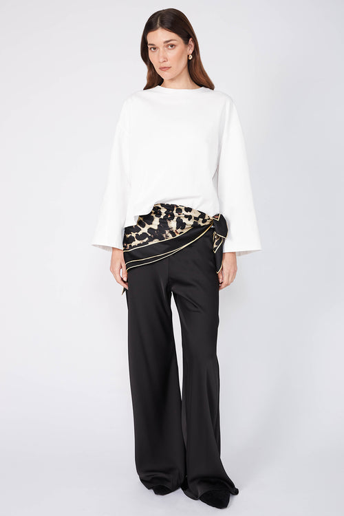 animal silk scarf / animal print