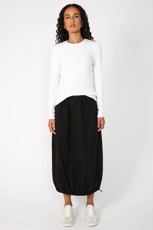 ash skirt / black