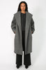 collar coat / Mid Grey