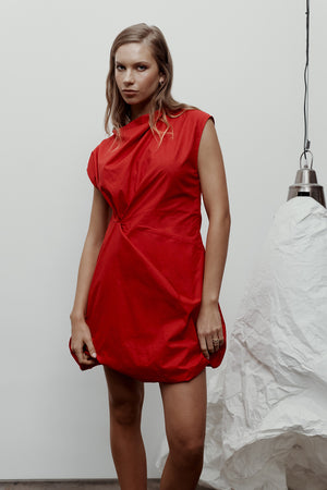 finite dress / chilli red