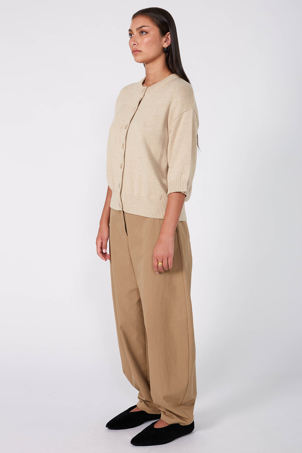 incite cardi / natural marle | m o o c h i