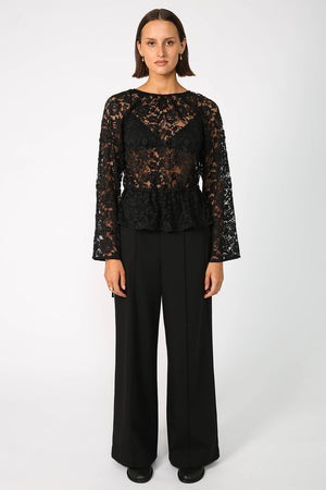 insisted top / black lace