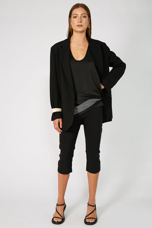 key capri pant / black