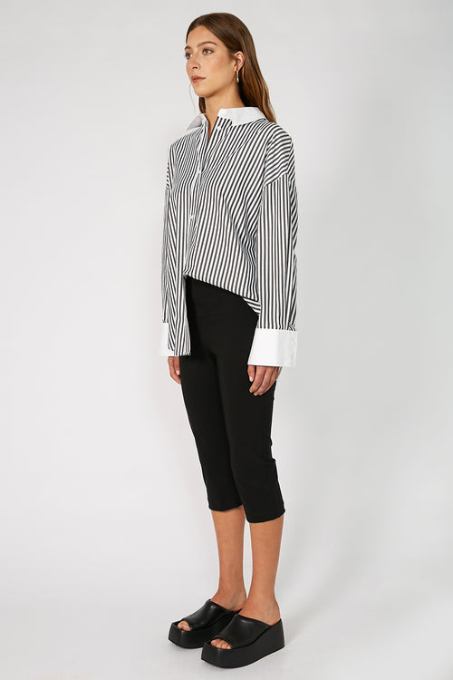 key capri pant / black