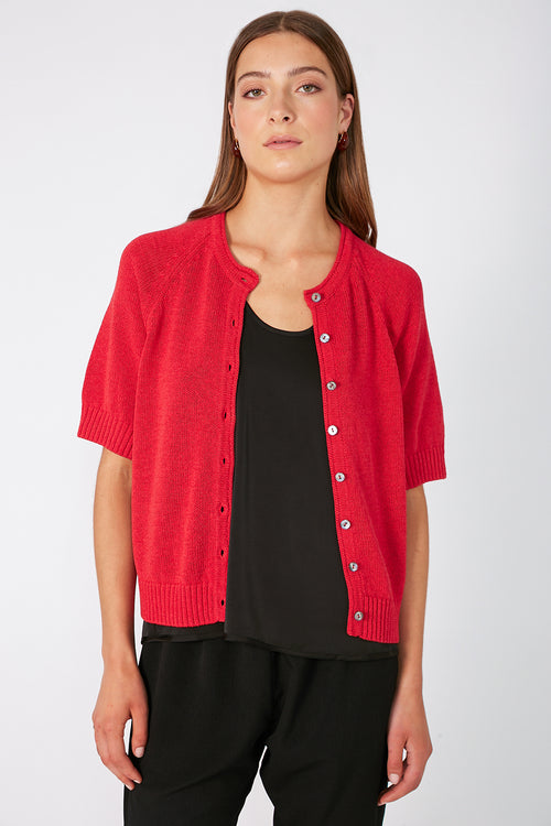 lea cardi / chilli red