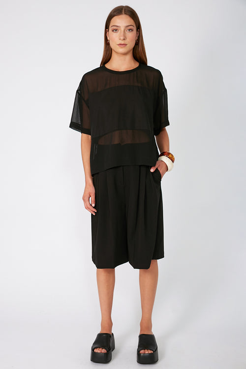 lucid tee / black
