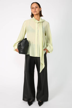 onsen shirt / pale citron