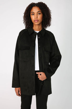 onward shacket / black