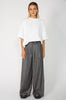 rely pant / charcoal|white pinstripe